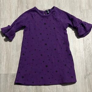 Purple Star Print Dress